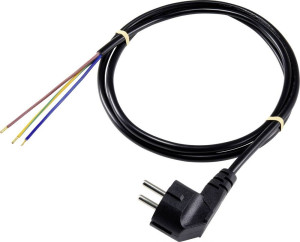 Sygonix SY-5043466 Strom Anschlusskabel Schwarz 5.00m