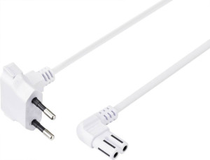 Sygonix SY-5043434 Strom Netzkabel Wei 1.50m