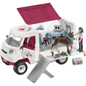 Schleich Mobile Tierrztin mit Hannoveraner Fohle