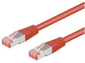 Goobay 1m CAT 6 Patchkabel, S/FTP (PiMF), Rot