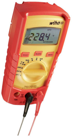 Wiha 45218 Hand-Multimeter digital CAT III 600 V, CAT IV 300V