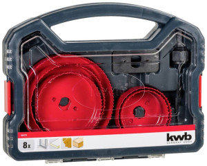 Kwb 109178 Lochsgen-Set 8teilig 68 mm, 76 mm, 89 mm, 102 mm, 127mm