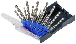 Kwb 109119 HSS Metall-Spiralbohrer-Set 19teilig 1 mm, 1.5 mm, 2 mm, 2.