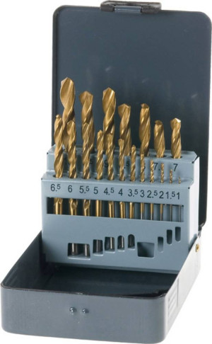 Kwb 421856 HSS Metall-Spiralbohrer-Set 19teilig DIN 338