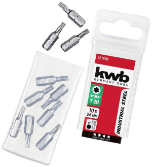 Kwb 121295 TX-Bit T 20 Stahl C 6.3 10St.