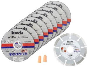 Kwb 712031 Trennscheiben-Set 115mm 10 St. Edelstahl