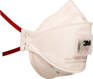 3M Aura 9332+GEN3 Feinstaubmaske mit Ventil FFP3 10St.