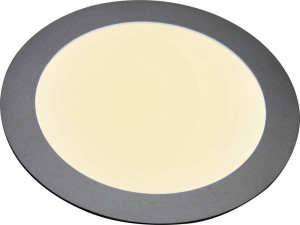 Heitronic 27636 LED-Panel 12W Warmwei Silber