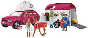 Schleic Horse Club 42535 Abenteuer mit Auto und Pferdeanhnger