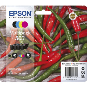 Epson Druckerpatrone T09Q6, 503 Original Kombi-Pack Schwarz, Cyan,