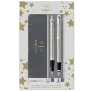 Parker IM Brushed Metal C.C. DuoSet inkl. Geschenkbox