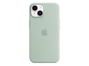Apple Silikon Case mit MagSafe fr Apple iPhone 14, Agavengrn