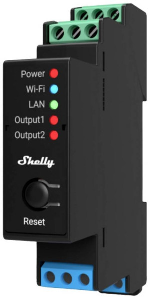Shelly 2Pro PM Schaltaktor Bluetooth, Wi-Fi