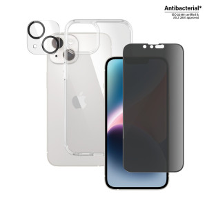 PanzerGlass fr iPhone 14, Bundle Privacy Glass+Case