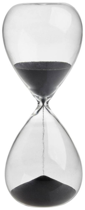 TFA Dostmann Sanduhr Transparent, Anthrazit analog