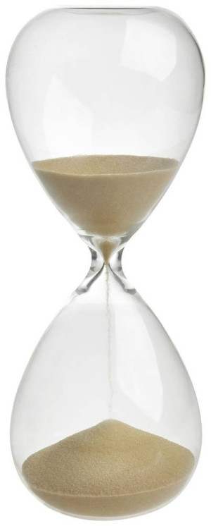 TFA Dostmann Sanduhr Gold, Transparent analog