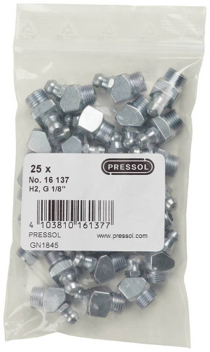 Pressol Kegelschmiernippel H2-4, G 1/8''-VZ-VK 25St.