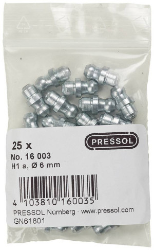 Pressol Kegelschmiernippel H1 A-gerade,  6 mm-V 1St.