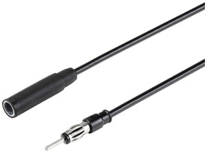 Renkforce 1m Auto-Antennen-Verlngerungskabel DIN 150 Ohm Schwarz RF-