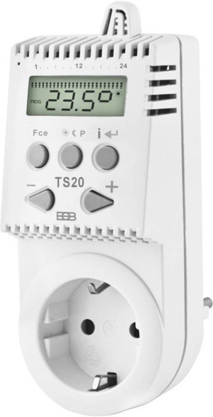 Elektrobock 000150 TS20 Raumthermostat Zwischenstecker 1St.