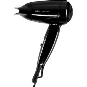 Braun Satin Hair 1 HD130, Style&Go, Haartrockner schwarz