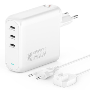 4smarts Ladegert GaN Flex Pro 140W 3 USB-C wei