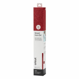 Cricut Smart Iron-On Folie Rot, Glitzereffekt