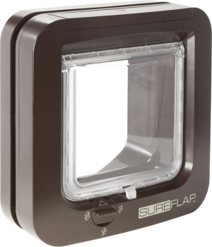 SureFlap Mikrochip Cat door Katzenklappe Braun 1St.