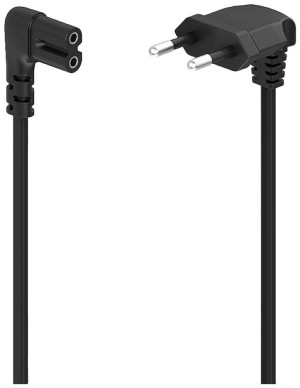 Hama 00223286 Strom Netzkabel Schwarz 5m