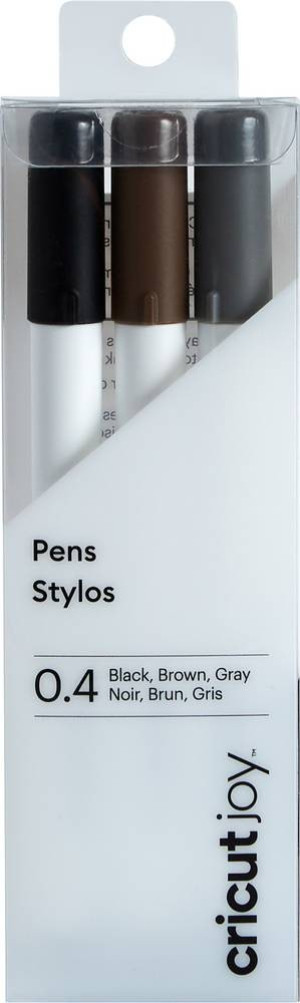 Cricut Joy Fine Point Stiftset Schwarz, Braun, Grau