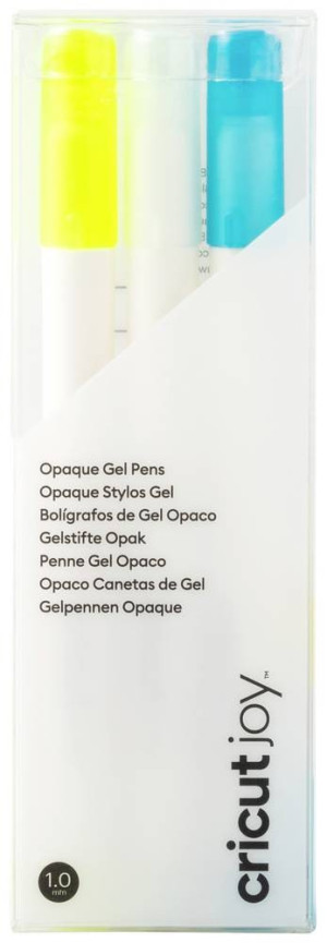 Cricut Joy Gel 1,0 mm, 3er Stiftset Wei, Blau, Gelb