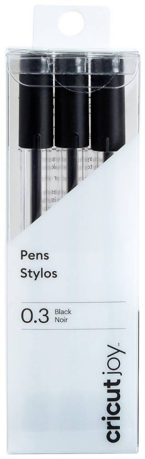 Cricut Joy 0,3 mm, 3er Stiftset Schwarz