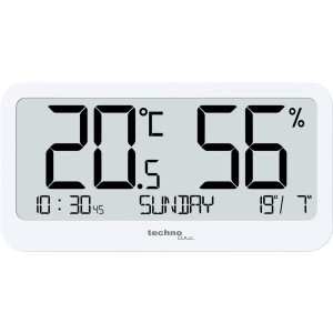 Techno Line Thermo-Hygrometer WS9455 Thermo-/Hygrometer Wei