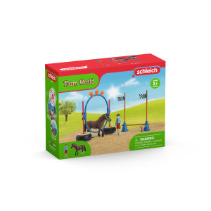 schleic Farm World 42482 Pony Agility Rennen