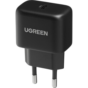 UGREEN USB-C 25W PD Wall Charger Ladegert Schwarz Schnelllade-