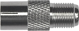 Axing CFA 2-00 Koax-F-Adapter Anschlsse: Koax-Buchse IEC, F-Buchse