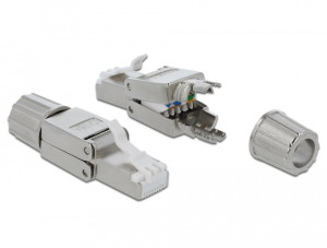 Delock RJ45 Stecker Cat.6A STP werkzeugfrei