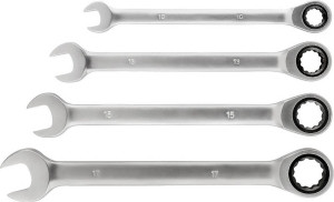 Kwb 460490 Doppel-Ratschenringschlssel 4teilig 10 - 17mm