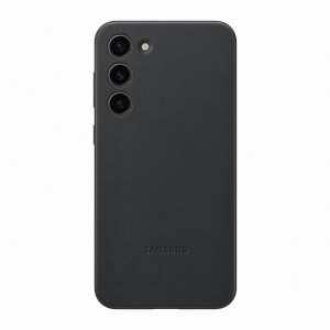 Samsung Leather Cover fr Galaxy S23+ (Schwarz)