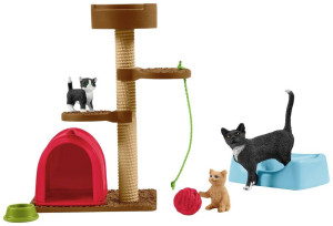 schleic Farm World 42501 Spielspa fr niedliche Katzen