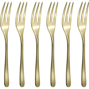 Sambonet Taste PVD 6 Forchette D Dolce Oro Lucido