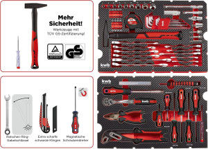 Kwb 370560 Werkzeugkoffer bestckt