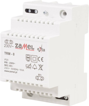Zamel TRM-8 Klingel-Transformator 8 V/AC 1.88A