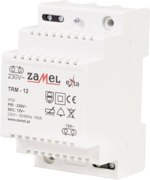 Zamel TRM-12 Klingel-Transformator 12 V/AC 1.25A