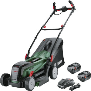 Bosch Home and Garden Akku Rasenmher inkl. 2. Akku, inkl. Ladeger
