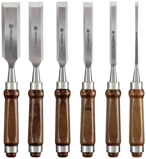 TOOLCRAFT TO-7873785 Holzmeiel, 6-tlg. Set