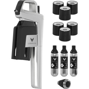 Coravin Weinsystem silber Timeless Six + 6 Stck
