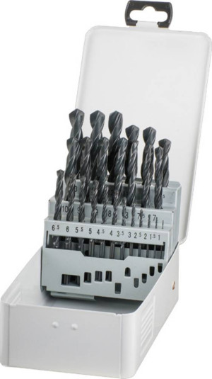 Kwb 422544 HSS Metall-Spiralbohrer-Set 25teilig 1 mm, 13mm DIN 338