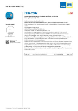 Eltako FR62-230V Aktor Unterputz