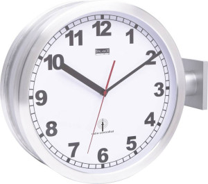 EUROTIME 91764-47 Funk Wanduhr 40cm Aluminium